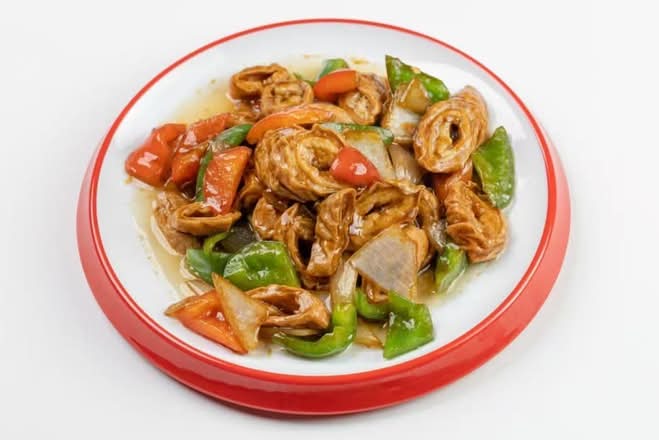 肥肠尖椒 Fried Pork Intestines with Hot Green Pepper